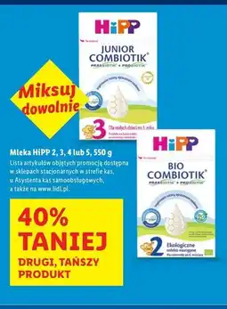 Lidl Mleko 2 Hipp Bio Combiotik oferta