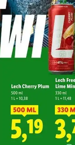 Lidl Piwo Lech Free Cherry Plum oferta