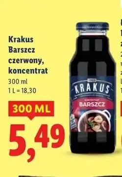 Lidl Barszcz czerwony koncentrat Krakus Maspex oferta
