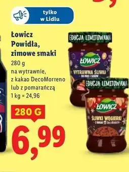 Lidl Powidła śliwki węgierki z kakao decomorreno Łowicz oferta