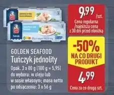 ALDI Tuńczyk jednolity w sosie własnym Golden Seafood oferta