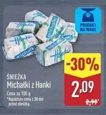ALDI Cukierki michałki białe Śnieżka oferta