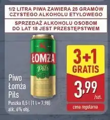 ALDI Piwo Łomża Pils oferta
