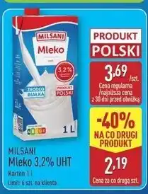 ALDI Mleko 3.2% Milsani oferta