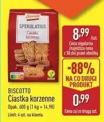 ALDI Ciastka korzenne Biscotto oferta