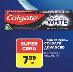 Carrefour Pasta do zębów charcoal Colgate Advanced White oferta