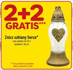 Polomarket Znicz szklany Serce oferta