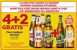 Polomarket Piwo w butelkach zwrotnych (various brands: Tyskie, Żywiec, Tatra, Żubr) 0.5L oferta