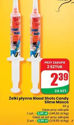 Dino Żelki płynne blood shots Maxco oferta