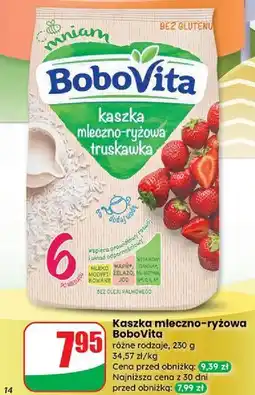 Dino Kaszka mleczno-ryżowa truskawkowa Bobovita oferta