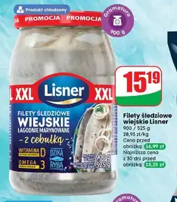 Dino Filety śledziowe wiejskie w oleju z cebulką Lisner oferta