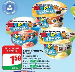 Dino Serek kremowy waniliowy Bakoma Bakuś oferta