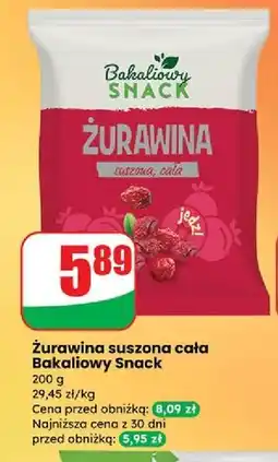 Dino Żurawina cała Bakaliowy Snack oferta