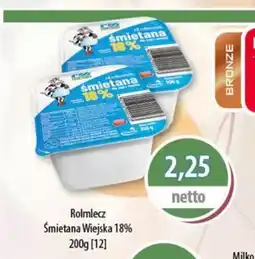 DUO-TES Rolmlecz Śmietana Wiejska 18% Mlekpol oferta
