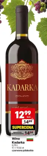 Delikatesy Centrum Wino półsłodkie Kadarka oferta