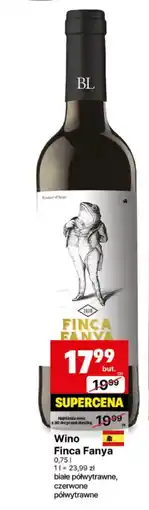 Delikatesy Centrum Wino półwytrawne Finca Fanya oferta