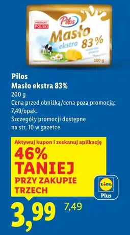 Lidl Masło Pilos oferta