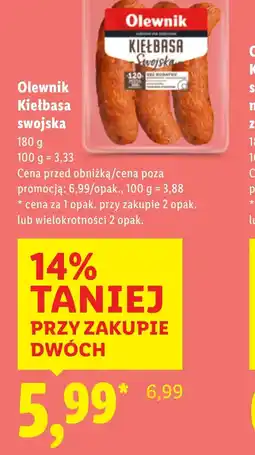 Lidl Kiełbasa Olewnik oferta