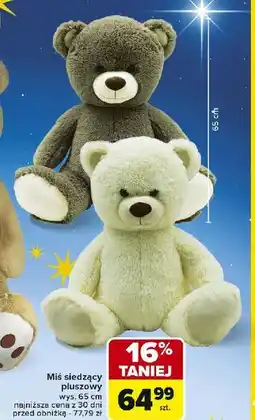 Carrefour Miś siedzący 65 cm oferta