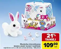 Carrefour Maskotka mama & baby bunny surprise Zuru Pets Alive oferta