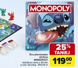 Carrefour Gra planszowa stitch Monopoly oferta