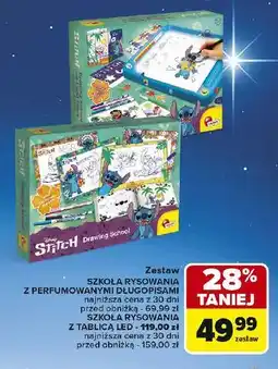 Carrefour Szkoła rysowania z perfumowanycmi długopisami stitch Lisciani Giochi oferta