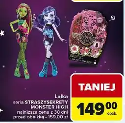 Carrefour Lalka monster high straszysekrety Mattel oferta