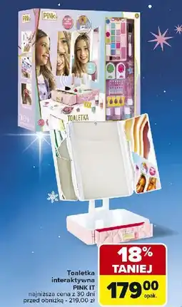 Carrefour Toaletka interaktywna pink it oferta