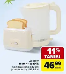 Carrefour Toster + czajnik oferta