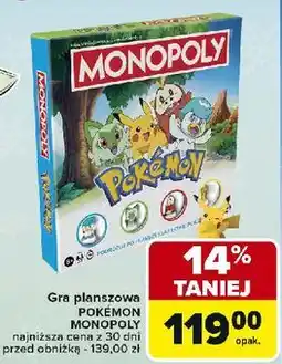 Carrefour Gra monopoly pokemon Hasbro oferta