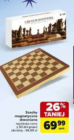 Carrefour Szachy drewniane magnetyczne oferta