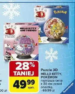 Carrefour Puzzle 3d kula hello kitty Ravensburger oferta