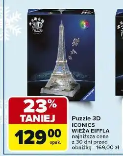 Carrefour Puzzle 3d wieża eiffla Ravensburger oferta