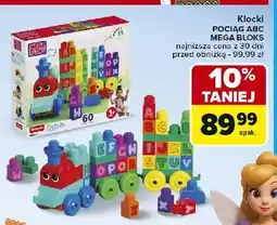 Carrefour Klocki pociąg edukacyjny abc Mega Bloks oferta