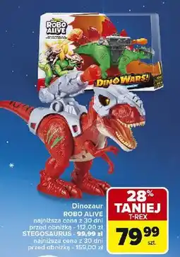 Carrefour Figurka robo alive stegosaurus Zuru oferta