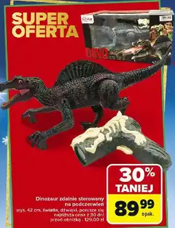 Carrefour Dinozaur zdalnie sterowany na podczerwień 42 cm oferta