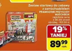 Carrefour Zestaw startowy prawdziwe przygody stacja benzynowa Matchbox oferta