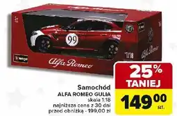 Carrefour Samochód alfa romeo gulia 1:18 Bburago oferta