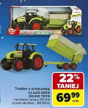 Carrefour Traktor z przyczepą Dickie Toys oferta