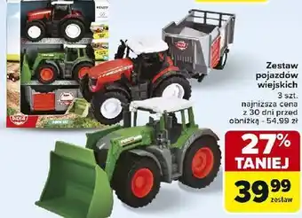 Carrefour Spychacz + traktor maszyna do blendowania siana Dickie Toys oferta