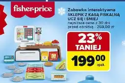 Carrefour Sklepik z kasą fiskalną ucz się i śmiej Fisher-Price oferta