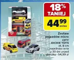 Carrefour Zestaw pojadów micro city Dickie Toys oferta