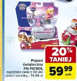 Carrefour Pojazd świąteczny psi patrol Spin Master oferta