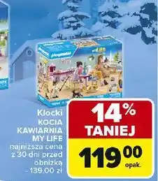 Carrefour Klocki kocia kawiarnia Playmobil oferta