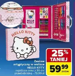 Carrefour Zestaw artystyczny w walizce hello kitty oferta