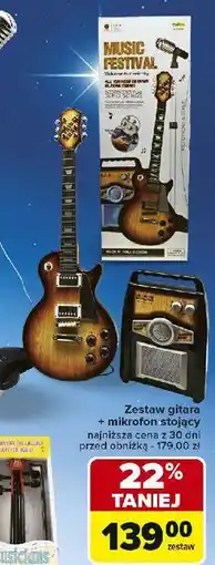 Carrefour Gitara elektryczna + mikrofon oferta