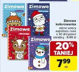 Carrefour Zimowe kolorowanki oferta