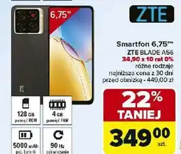 Carrefour Smartfon blade a56 Zte oferta