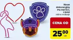 Carrefour Neon dekoracyjny psi patrol oferta