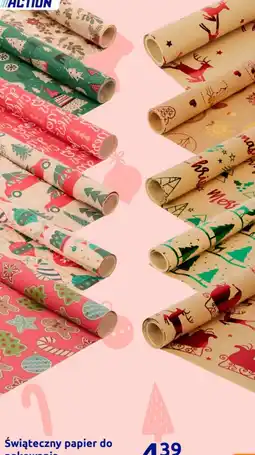 Action Swiąteczny papier do pakowania oferta